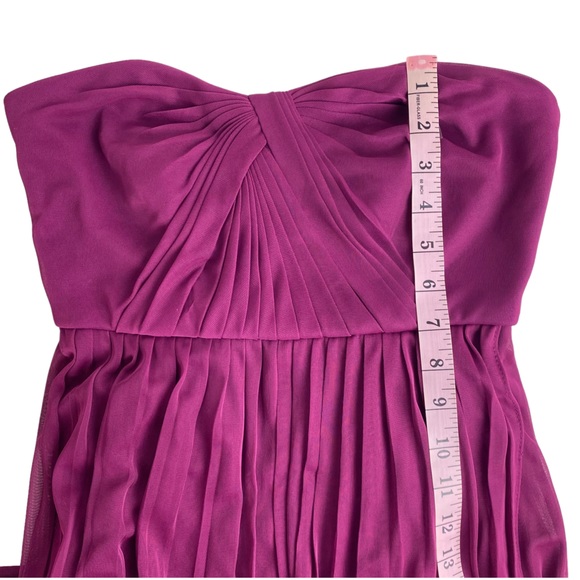 David’s Bridal Sangria Strapless Versa Convertible Maxi Bridesmaid Dress Size 2 - Picture 11 of 15